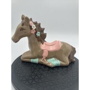 Vintage 2013 Target Piggy Bank Horse Ceramic “Pretty Pony”